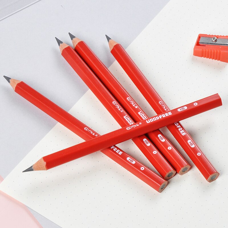 10/20/30 Pcs Short Jumbo Hexagonal HB #2 Graphite School Pencils Set for Kid and Child Pre-Sharpened Writing Stationery Supplies