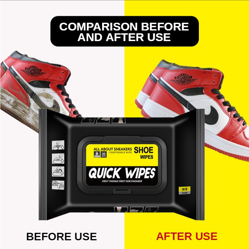 2/4/6/8 Packs White Shoe Wipes Disposable Portable Shoe Cleaning Wet Wipes Fast Scrubbing Sports Shoes Cleaning Tissue