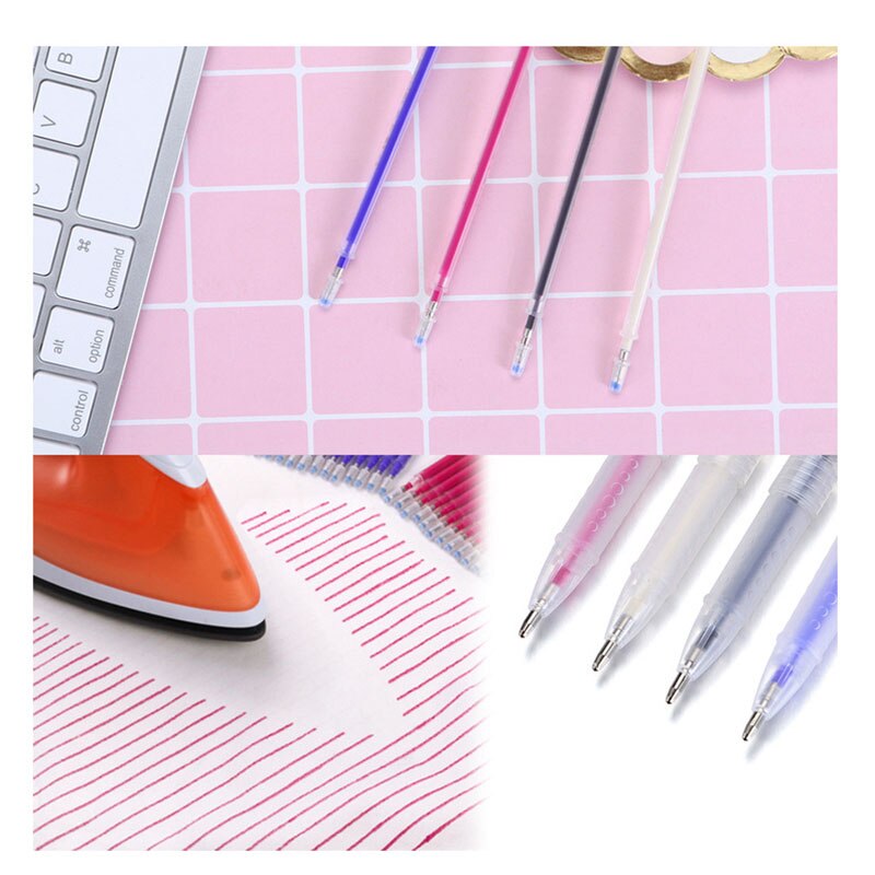 1Set High Temperature Disappearing Marker Pens Heat Wrap Fade Out Fabric Markers Pencil DIY Sewing Drawing Lines Accessories