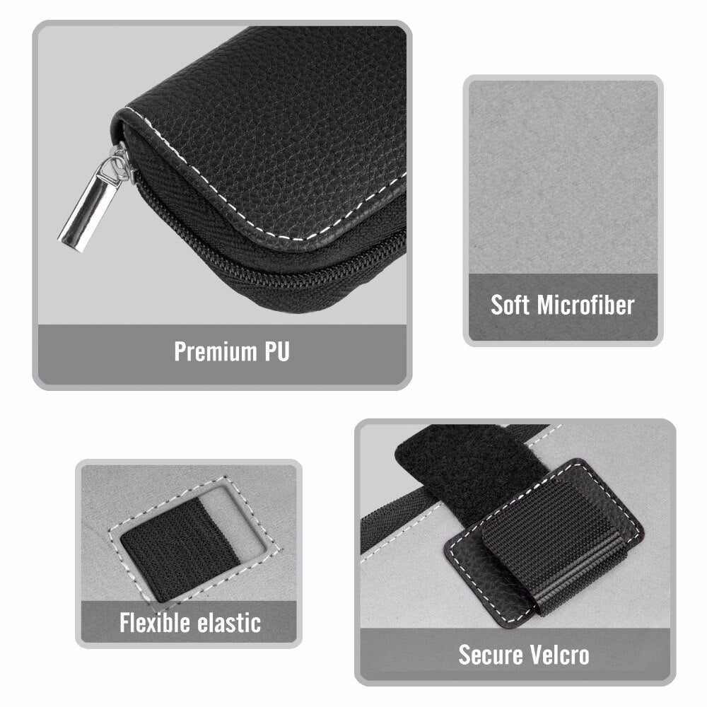 Pencil Holder Case for Apple Pencil, Premium PU Leather Case Carrying Bag Sleeve Pouch Cover for Apple iPad 9.7 2018 Pro Pencil