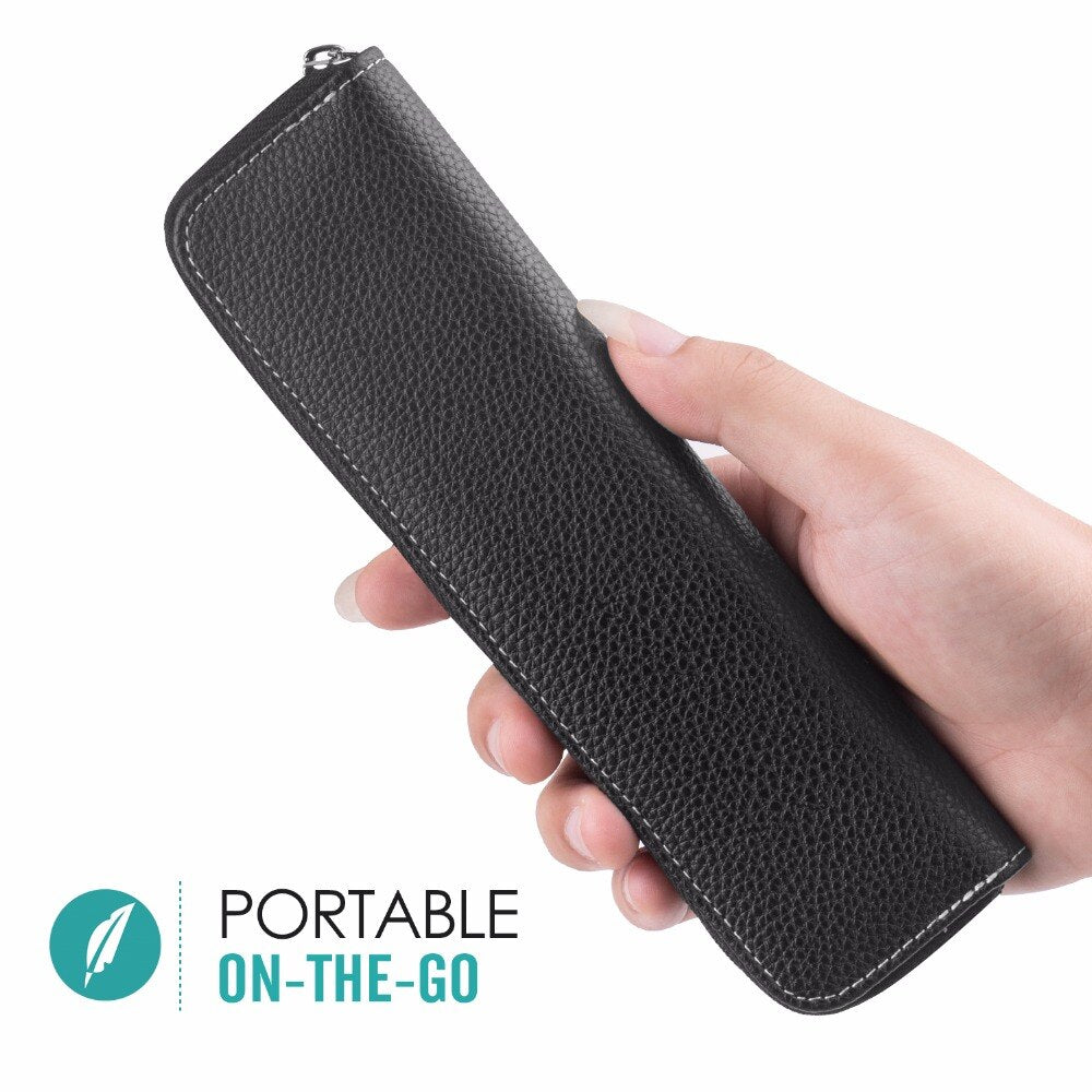 Pencil Holder Case for Apple Pencil, Premium PU Leather Case Carrying Bag Sleeve Pouch Cover for Apple iPad 9.7 2018 Pro Pencil