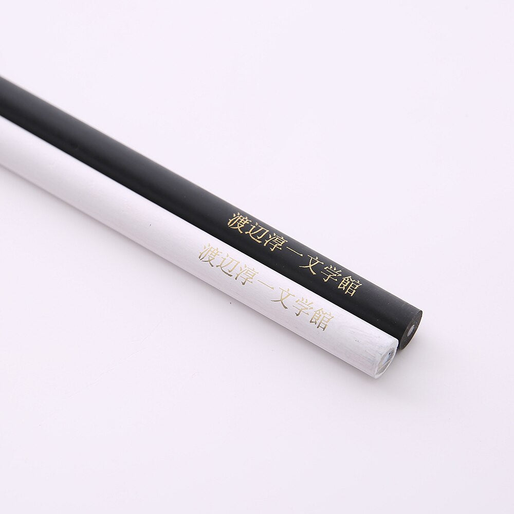 10pcs Black Wood Pencils HB 2B High Quality Customized Pencil Pre-sharpened Eraser Top for Choose School Office Supplies