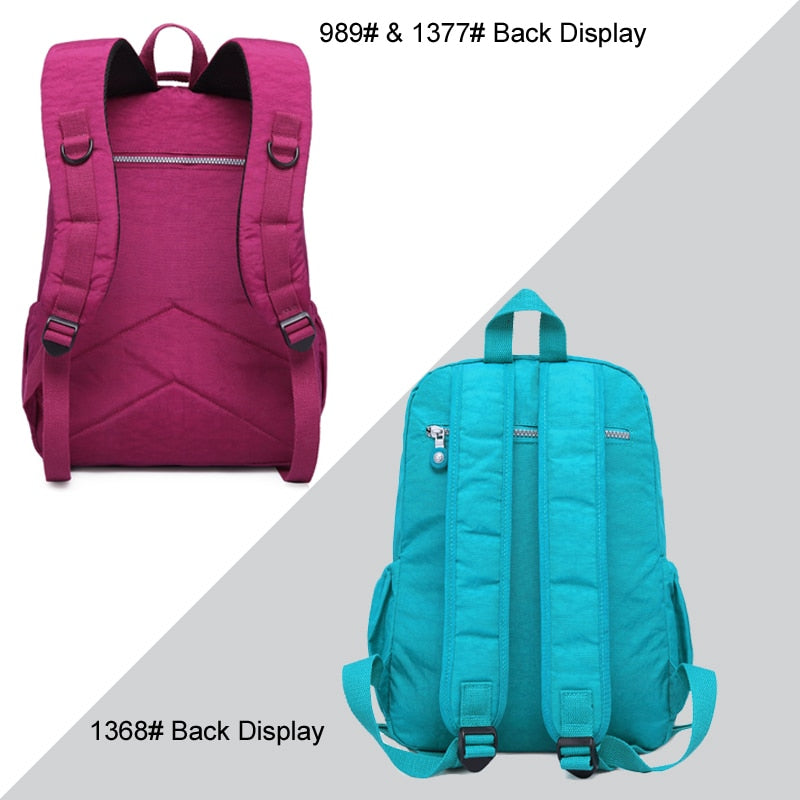 TEGAOTE Mochila Feminina Nylon Casual Large School Backpack for Teenage Girls 2023 Travel Back Packs Bag Women Laptop Bagpack