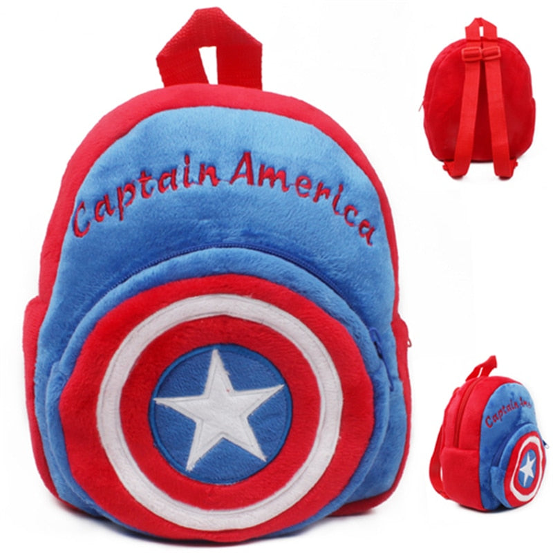 2021 NEW Disney marvel Avengers spiderman KT mickey mouse Minnie Winnie the Pooh stitch Plush backpack Kids baby school bag