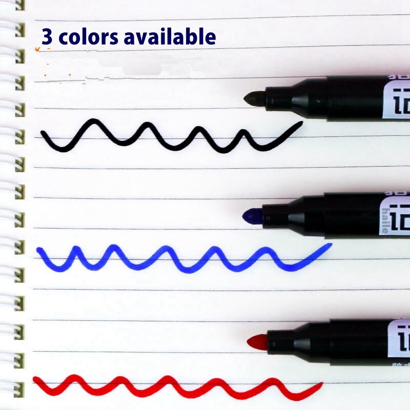 Haile 6 Pcs Oily Waterproof Permanent Fine Point Paint Color Marker Pens for Tyre Markers Signature Pen Stationery Art Supplies