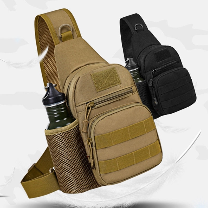 Men Tactical Shoulder Bag Hiking Backpack Nylon Outdoor Hunting Camping Fishing Molle Army Trekking Military Chest Sling Bag