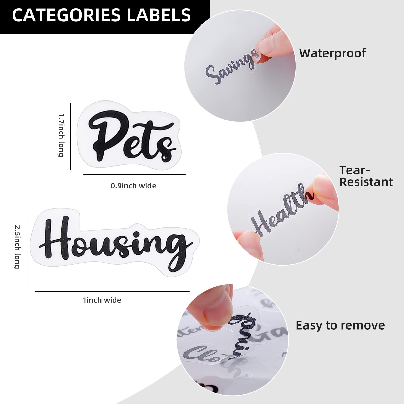 New 6 Hole Binder Pockets Plastic Binder Zipper Money Saving Envelope A6 Binder Budget Planner Notebook Covers Folder Colored