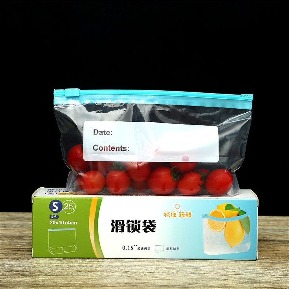 Food Storage Bag Save Convenient Moisture-proof Self-sealing Storage Bag Zipper Save Space Refrigerator Leak-proof Food Bag