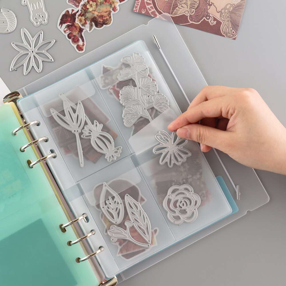 Die Storage Book Binder Die and Stamp Storage Folder Page Protectors Pockets For Storaging Photos Documents Organized