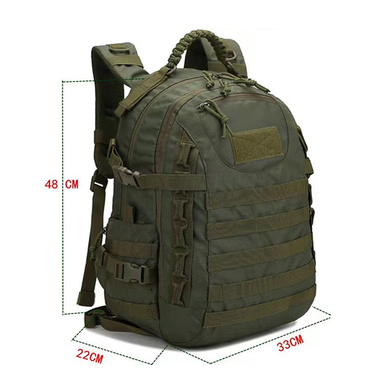 35L Camping Backpack Waterproof Trekking Fishing Hunting Bag Military Tactical Army Molle Climbing Rucksack Outdoor Bags mochila