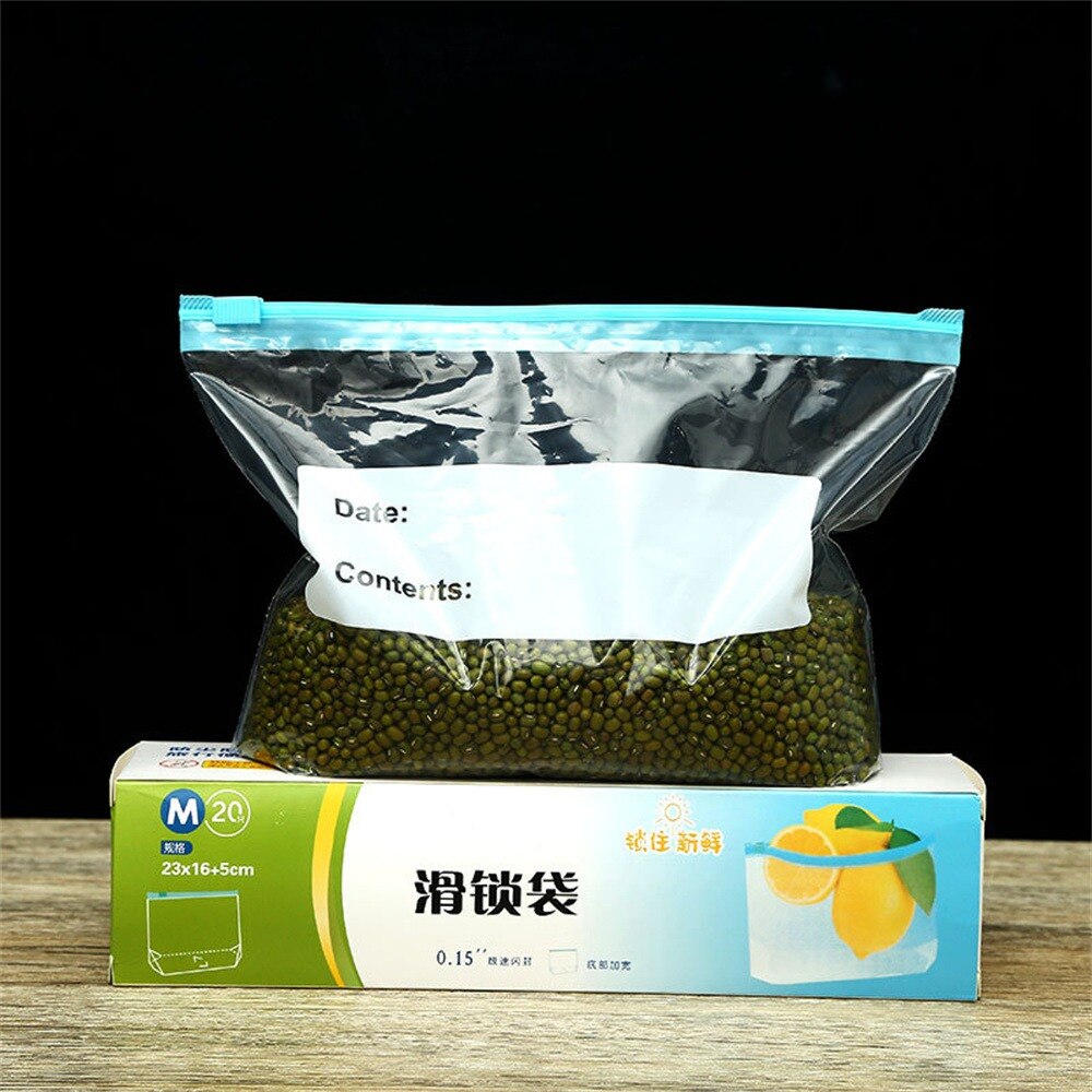 Food Storage Bag Save Convenient Moisture-proof Self-sealing Storage Bag Zipper Save Space Refrigerator Leak-proof Food Bag