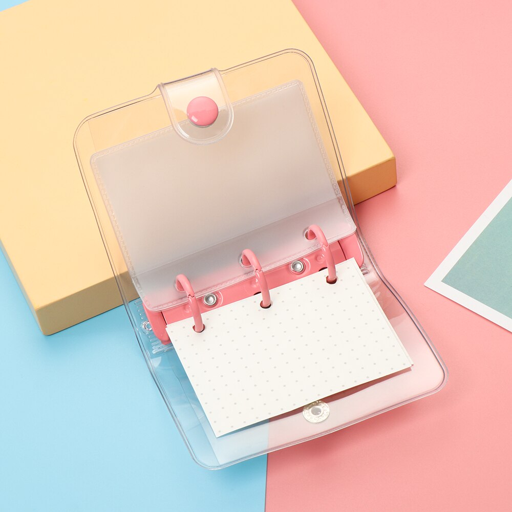 3 Hole Creative Loose-leaf Refill Notebook Cover Mini File Folder Hand Account Diary Ring Binder Inner Pages Diary Book