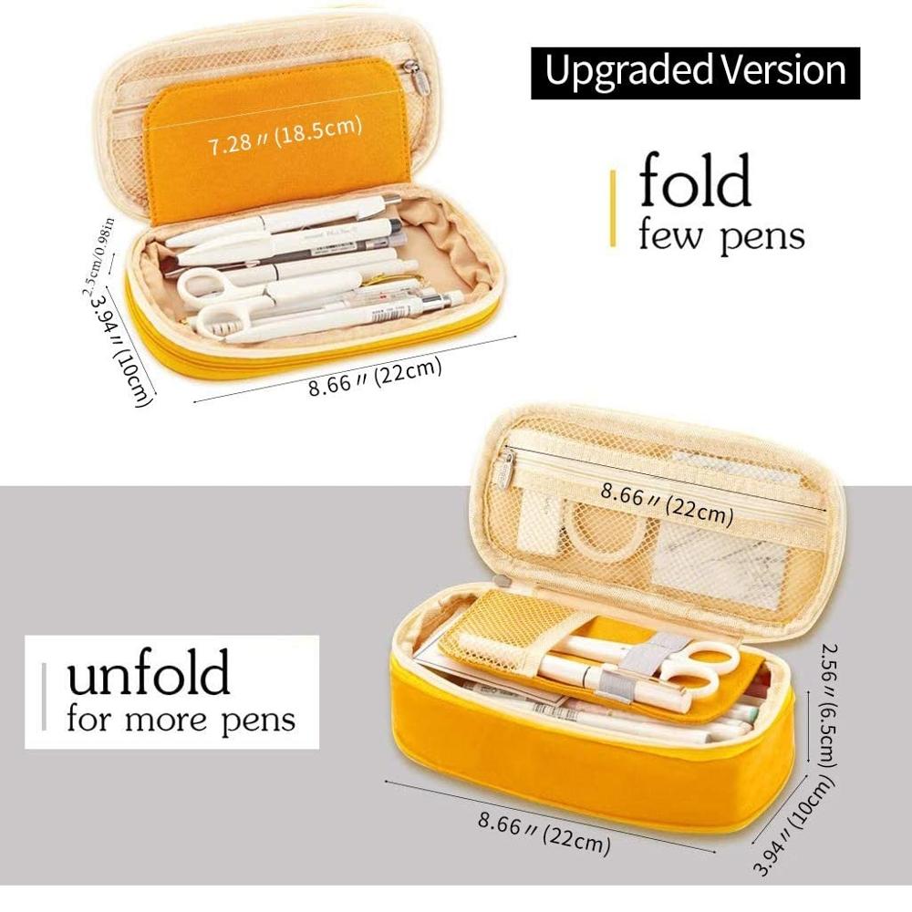 School Students Large Capacity Pencil Case Kawaii Pencil Cases Pen Case Supplies Pencil Storage Bag Box Pencils Pouch Stationery