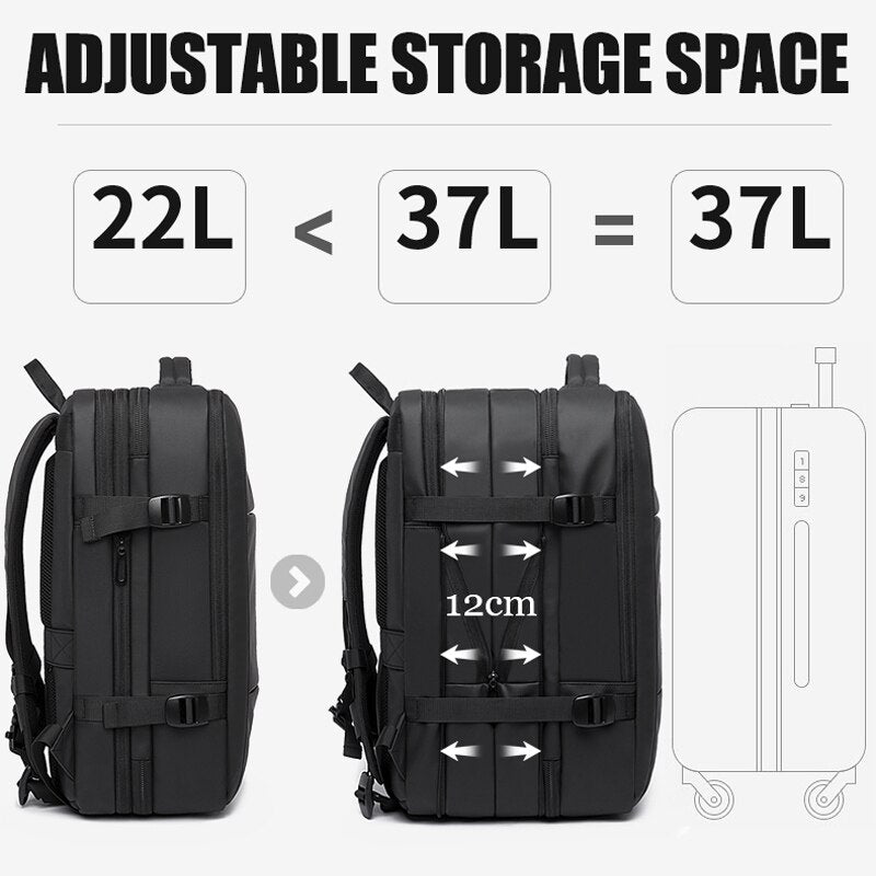High Quality Brand 17.3 Laptop Backpack Large Waterproof School Backpacks USB Charging Men Business Travel Bag Big Backpack Man