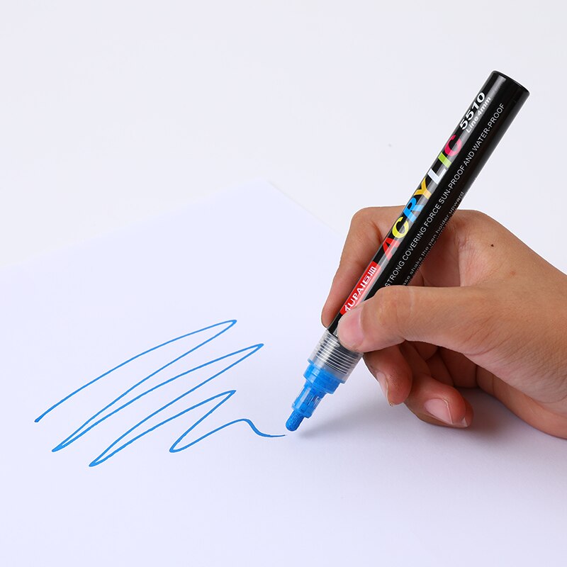 36 Colors Art Marker Acrylic Paint  Brush Pen Rock Painting Stone Ceramic Glas Wood Canvas DIY Graffiti Making Drawing Supplie