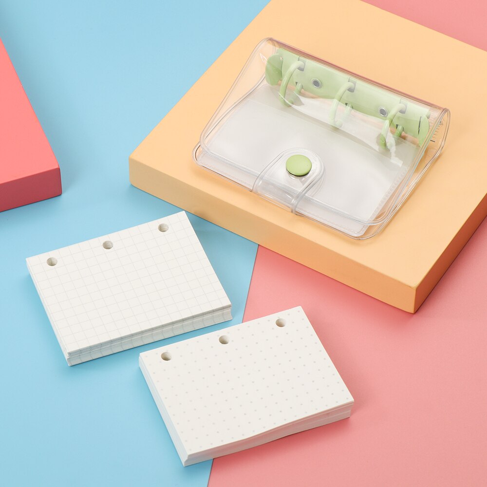 3 Hole Creative Loose-leaf Refill Notebook Cover Mini File Folder Hand Account Diary Ring Binder Inner Pages Diary Book