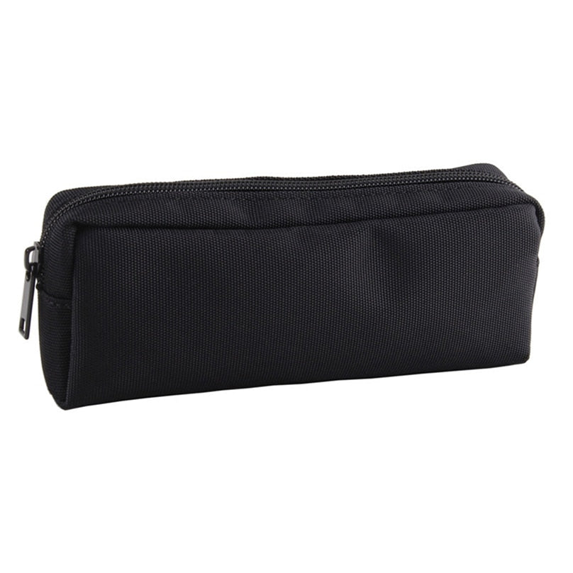 Pencil Case Black Stationery Trousse Scolaire Pencil Pouch School Supplies Solid Color Pencilcase Piornik School Pencil Cases